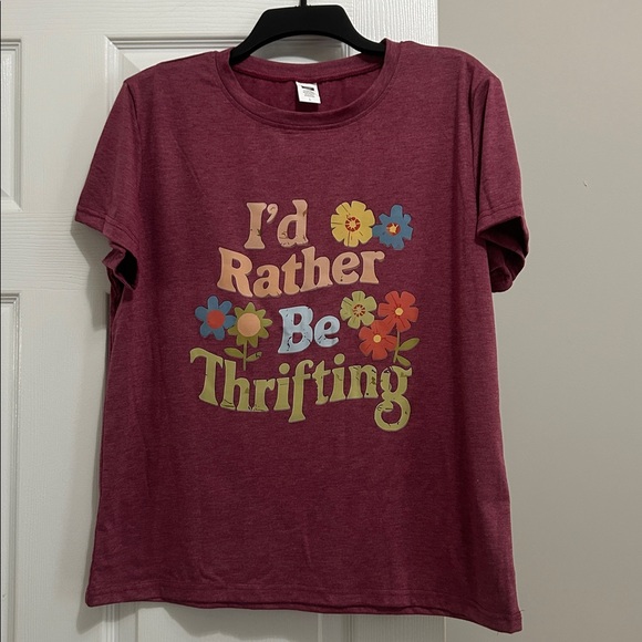 $3 💕5/$15 Women's Casual Graphic Tee - pinkish purple NEW - Picture 5 of 6